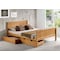 Alaterre Furniture Harmony Full Wood Platform Bed with Storage Drawers, Cinnamon AJHO20CIS - alternate 2